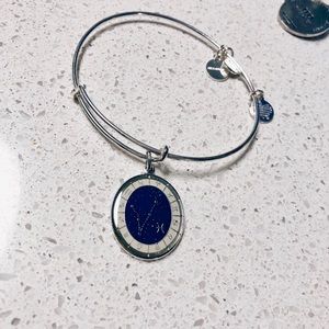 Alex and Ani Silver Pisces Constellation Bangle